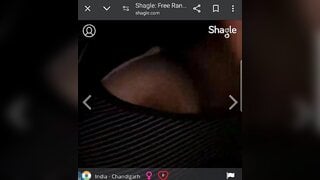 Indian girl showing boobs on shagle