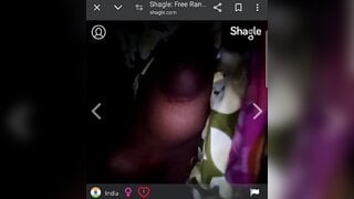 Indian cute girl showing her figure in video call