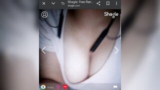Indian cute girl showing her figure in video call