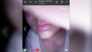 Indian cute girl showing her figure in video call