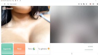 Ometv beautie with hot boobs