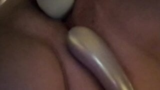 White girl big tits + vibrator