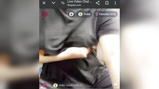 Mature Tamil aunty showing boobs on flingster