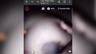 Mature Tamil aunty showing boobs on flingster