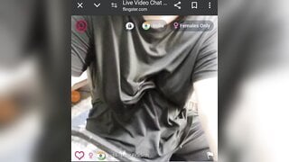 Mature Tamil aunty showing boobs on flingster
