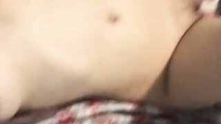 Horny bitch begs for cum