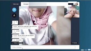 hijab milf hot video jerking to her