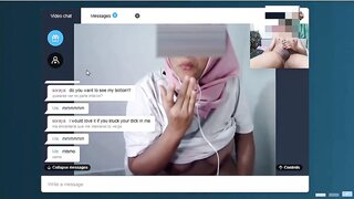 hijab milf hot video jerking to her