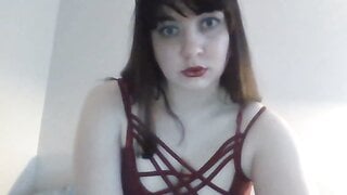 27 year old Clara playing on the bed