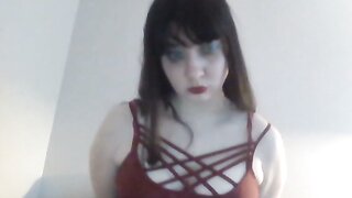 27 year old Clara playing on the bed