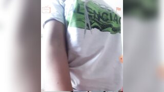 Romanian teen showing tits on ometv