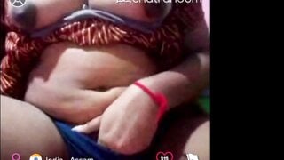 Indian - Assam girl shows her boobs and plays with her pussy