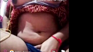 Indian - Assam girl shows her boobs and plays with her pussy