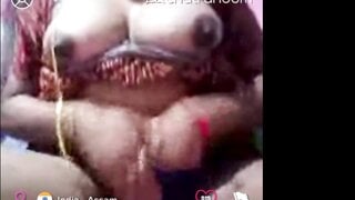 Indian - Assam girl shows her boobs and plays with her pussy