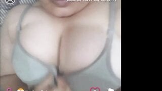 Indian - Gujarat girl plays with her sexy tits.