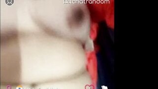 Indian - Tamilnadu girl shows her boobs and plays with her pussy.
