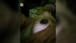 Big tits girl showing pussy on onmetv and masturbating