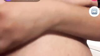 BBW shows tits and ass on monkey app