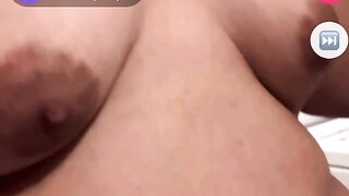 BBW shows tits and ass on monkey app