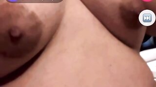 BBW shows tits and ass on monkey app