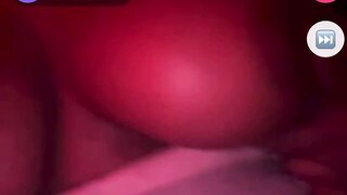 Monkey app ebony quickly pops a tit out