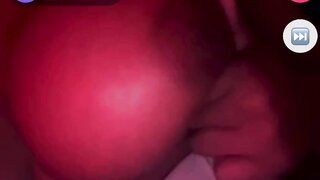 Monkey app ebony quickly pops a tit out