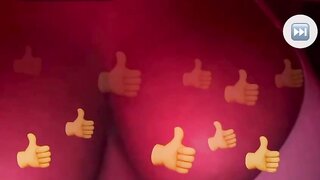 Monkey app ebony quickly pops a tit out