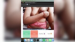 indian girl showing boob and Pussy and mastrubatein OmeTv