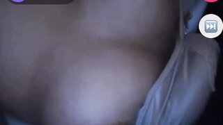 Pulling her tits out of bra on monkey app