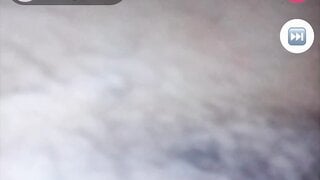 Black girl flashes tits then squirts for me on monkey app