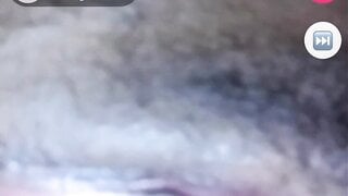 Black girl flashes tits then squirts for me on monkey app
