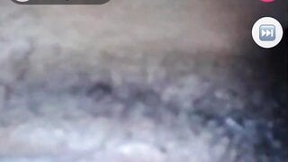 Black girl flashes tits then squirts for me on monkey app