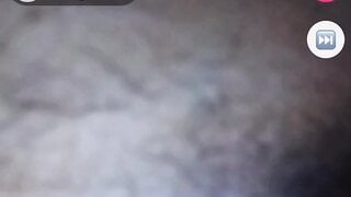 Black girl flashes tits then squirts for me on monkey app