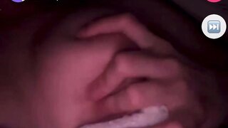 18 year old flashes her nice tits for me on monkey app