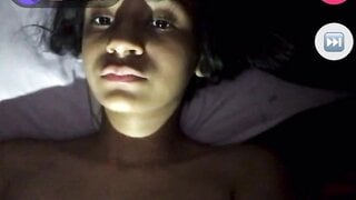 Mexican girl on monkey app with her tits out