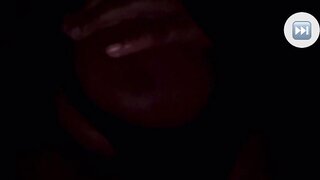 Ebony girl hits vape and shows tit on monkey app