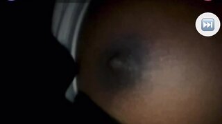 Black girl shows me her tits on monkey app