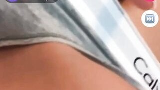 She shows her panties and boobs on monkey app