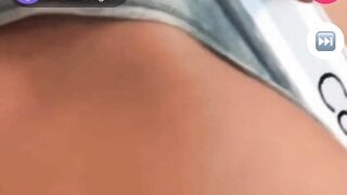She shows her panties and boobs on monkey app