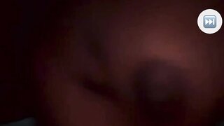 Ebony girl flashes her perfect tits for me on monkey app