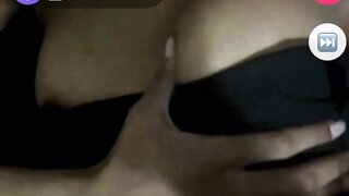 Girl pulls down her top for me on monkey app