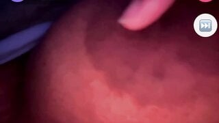 Chubby girl jiggles her boob on monkey app