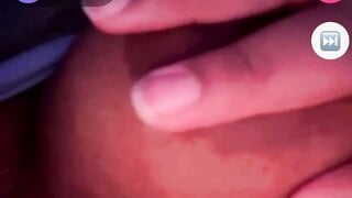 Chubby girl jiggles her boob on monkey app