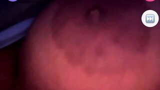 Chubby girl jiggles her boob on monkey app