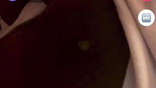 Ebony girl pulls out her nice tits for me on monkey app