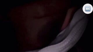 Black girl flashes tits and sticks out tongue for cum on monkey app