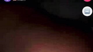 Ebony flashes me her tits on monkey app