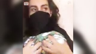 OmeTV - Saudi Arabian Girl helps me cum and plays with her huge boobs