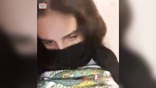 OmeTV - Saudi Arabian Girl helps me cum and plays with her huge boobs