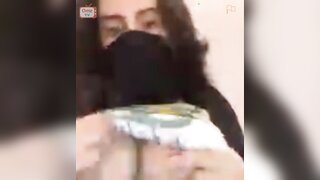 OmeTV - Saudi Arabian Girl helps me cum and plays with her huge boobs
